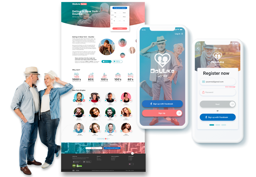 Neotech designco designers created design of iOS app for dating